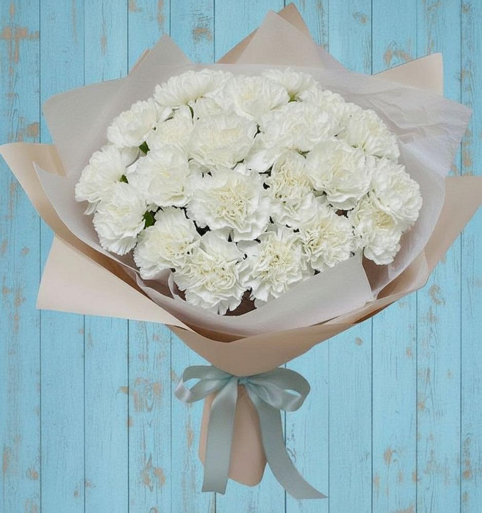 Букет цветов из: Гвоздики в Прохоровке