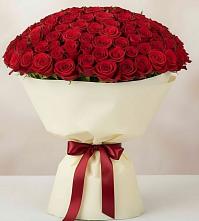 Букет 101 Красная роза Милано в Прохоровке