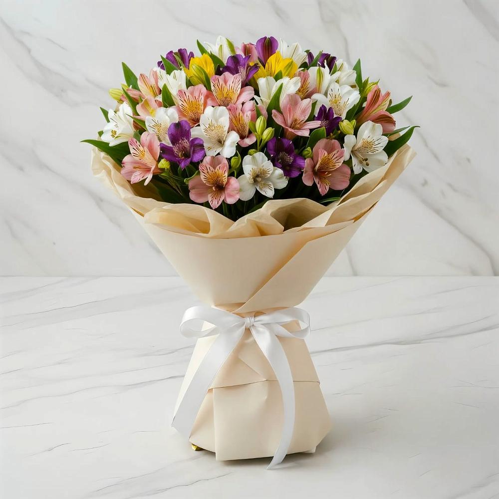 Букет цветов из: Альстромерии в Прохоровке