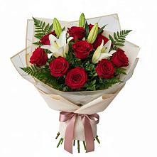 Букет цветов из:  Лилии и Розы в Прохоровке