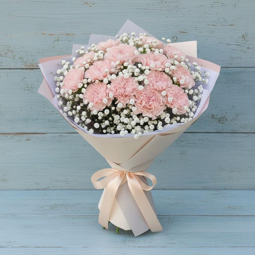 Букет цветов из: Гвоздики в Прохоровке