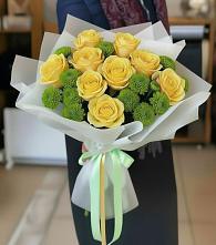 Букет цветов из:  Хризантемы и Розы в Прохоровке