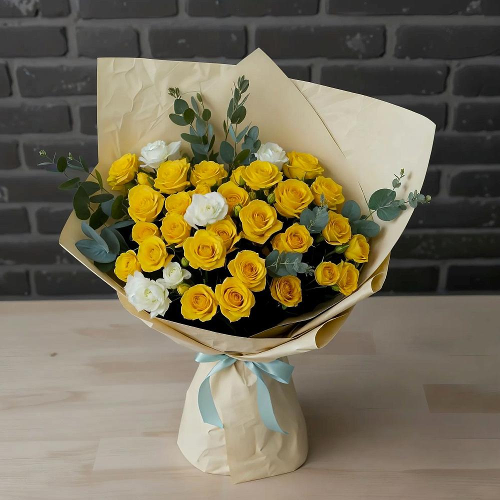 Букет цветов из: Розы в Прохоровке