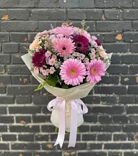 Букет цветов из:  Герберы и Хризантемы в Прохоровке