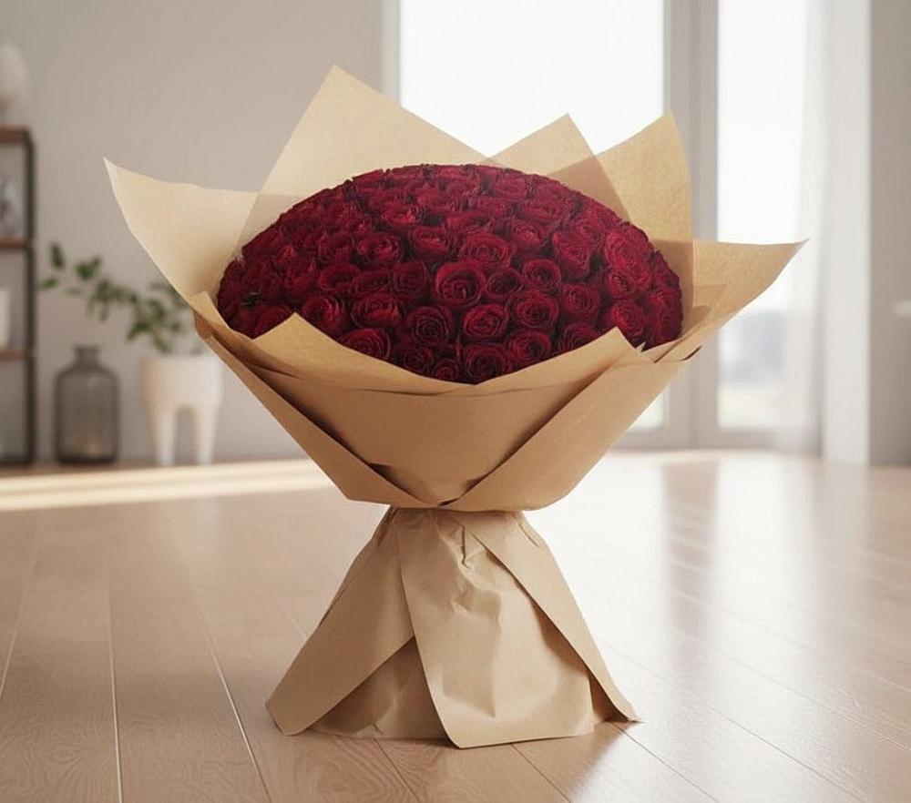 Букет 101 Красная роза в Прохоровке