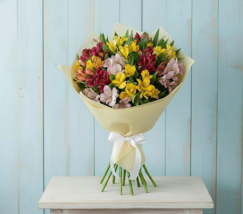 Букет цветов из: Альстромерии в Прохоровке