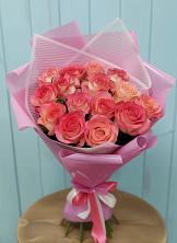 Букет 15 Розовых роз Равель в Прохоровке