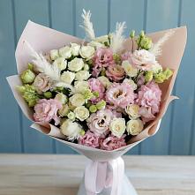 Букет цветов из:  Альстромерии и Розы в Прохоровке